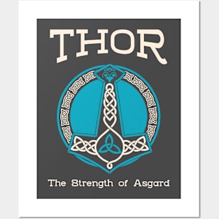 Thor Thors Hammer Norse Gods Nordic Norse Mythology Posters and Art